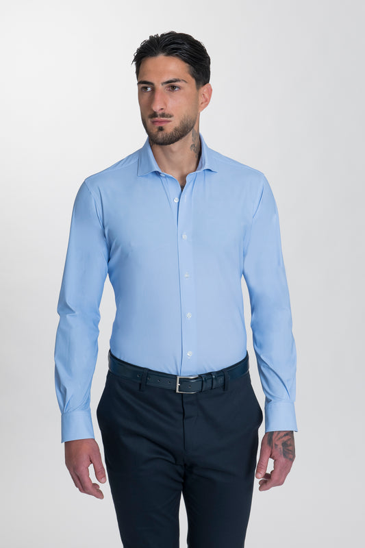 Camicia Stampa Twill Tessuto Comfort No Stiro