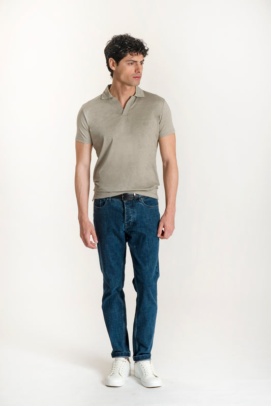 Polo In Maglia Texture Fine