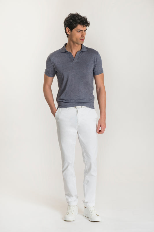 Polo In Maglia Texture Fine