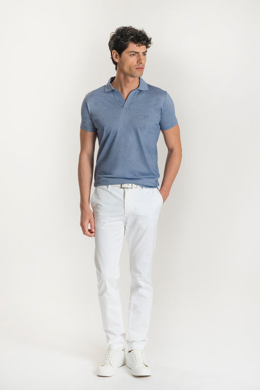 Polo In Maglia Texture Fine