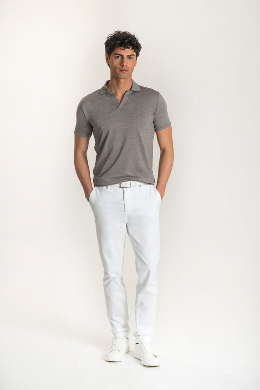 Polo In Maglia Texture Fine